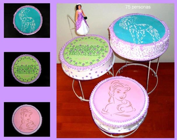 3-PASTELES, XV AÑOS, 75 PERSONAS